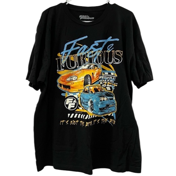 Fast & Furious Other - Fast & Furious Graphic Car T Shirt Black Size 2XL